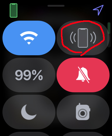 Control CenterからFind My iPhone
