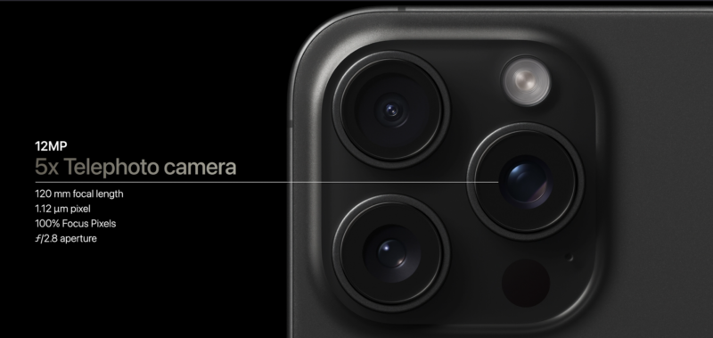 12MP 5x Telephoto camera