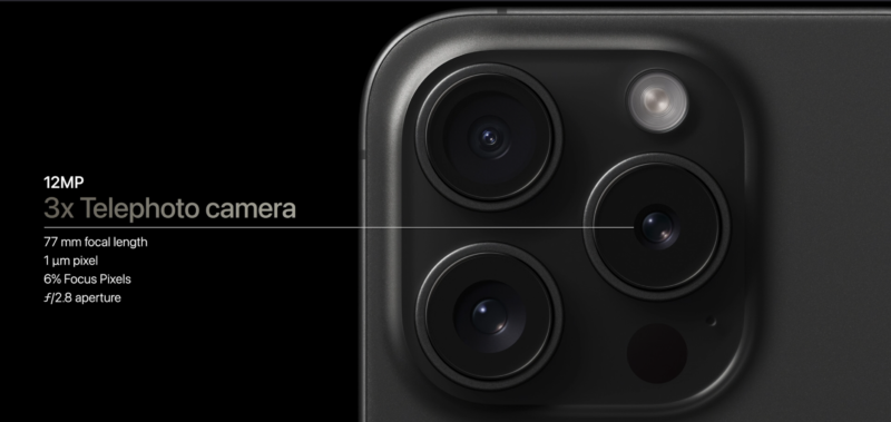 12MP 3x Telephoto camera